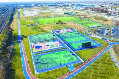 南京北站片區(qū)一條&ldquo;綠色長(zhǎng)廊&rdquo;在鋪展